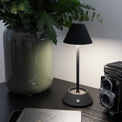 Touch bordlampe sort