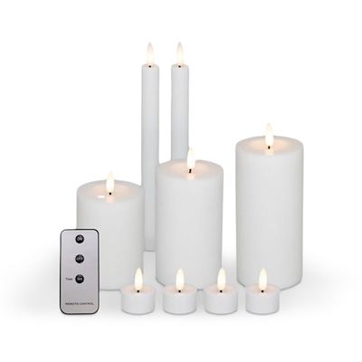 LED lys 10 dele med fjernbetjening