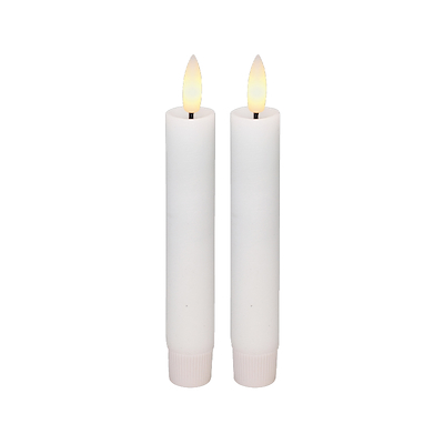 Cozzy LED stagelys hvid 11 cm 2 stk.