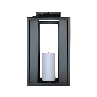 Cozzy udendørs lanterne 18x18x35 cm sort