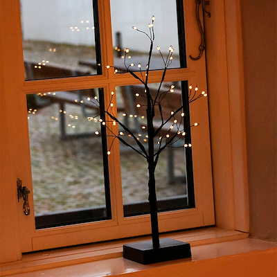 Cozzy LED juletræ sort H45 cm