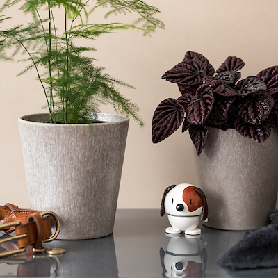 Hoptimist Hund hvid 6,9 cm