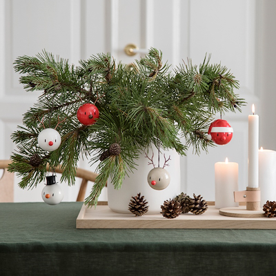 Hoptimist rensdyr juleophæng brun 2 stk.