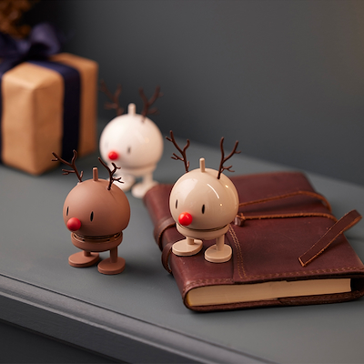 Hoptimist Soft Reindeer Bumble brun 9,2 cm