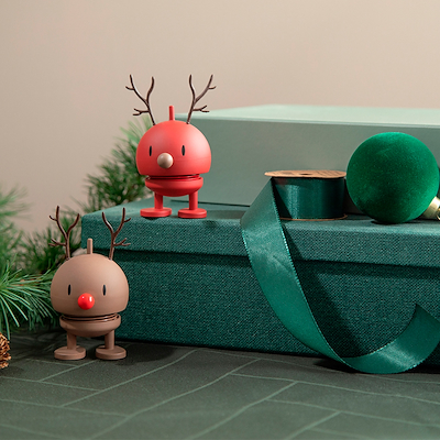 Hoptimist Soft Reindeer Bumble brun 9,2 cm