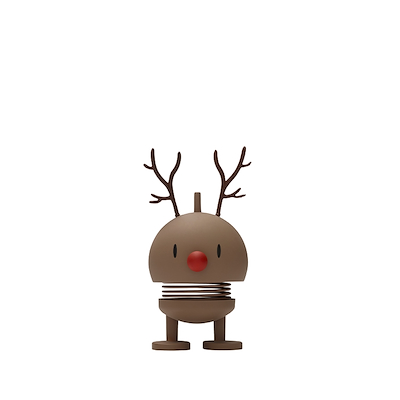 Hoptimist Soft Reindeer Bumble brun 9,2 cm