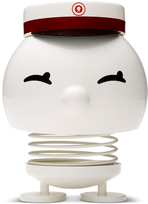 Hoptimist Bimble Student hvid rød hue 10,3 cm