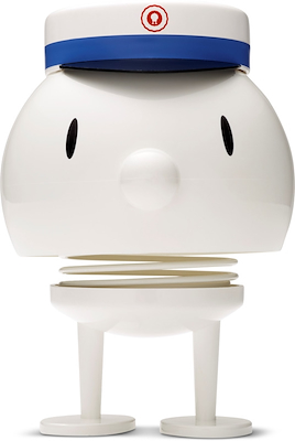 Hoptimist Bumble Student hvid blå hue 10,5 cm