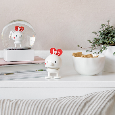 Hoptimist Bumble Love hvid 8,7 cm