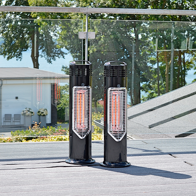 Mensa Heating Imus safe touch terrassevarmer sort 550 watt