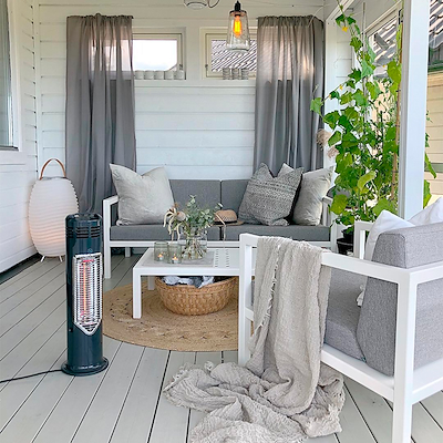 Mensa Heating Imus safe touch terrassevarmer grå 550 watt