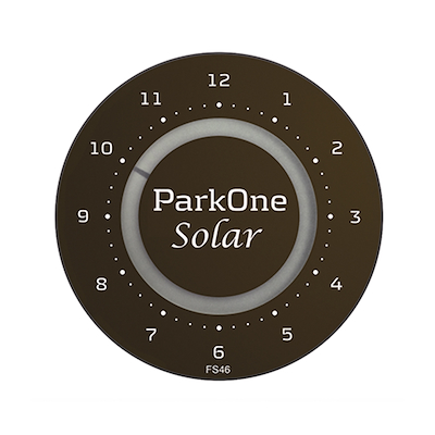 ParkOne Solar elektronisk p-skive sort