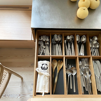 Kay Bojesen Grand Prix bestiksæt mat stål 16 dele