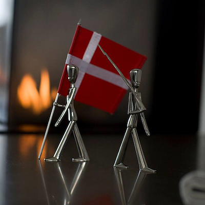 Kay Bojesen Fanebærer i stål 18 cm