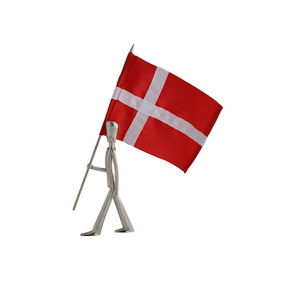 Kay Bojesen Fanebærer i stål 18 cm