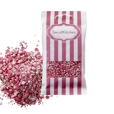 Sweetkitchen Unicorn krymmel lyserød 40 gram