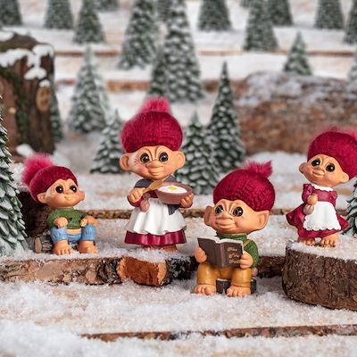 Lykketrold Bedstemor Grandam Julekollektion rød 19 cm