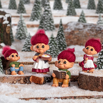 Lykketrold Julemand rød