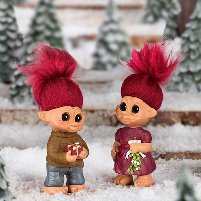 Lykketrold Grandam Familien Julenisse rød 13 cm