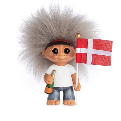 Lykketrold student dreng rød