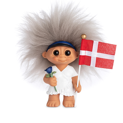 Lykketrold student pige blå