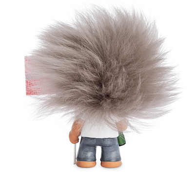 Lykketrold student dreng blå