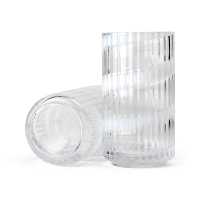 Lyngby Porcelæn Swirl vase hvid H15,5 cm