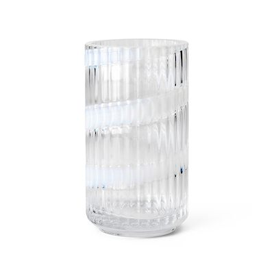 Lyngby Porcelæn Swirl vase hvid H 15,5 cm