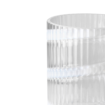 Lyngby Porcelæn Swirl vase hvid H25 cm