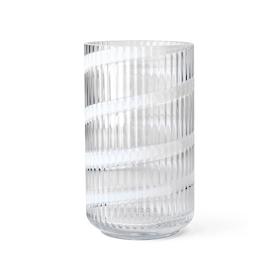 Lyngby Porcelæn Swirl vase hvid H25 cm