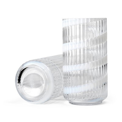 Lyngby Porcelæn Swirl vase hvid H20.5 cm
