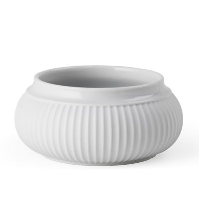 Lyngby Porcelæn Curve bloklysestage hvid 5 cm