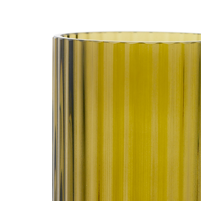 Lyngby Porcelæn vase glas olivengrøn H20,5 cm