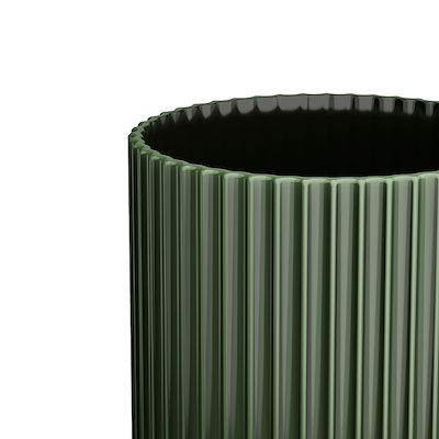 Lyngby porcelæn vase mørk grøn H31 cm 