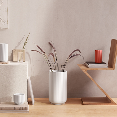 Lyngby Porcelæn vase rød H15,5 cm