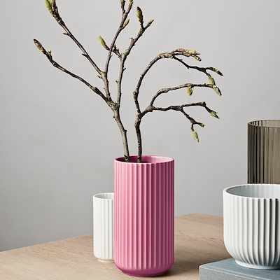 Lyngby Porcelæn vase lilla H20,5 cm