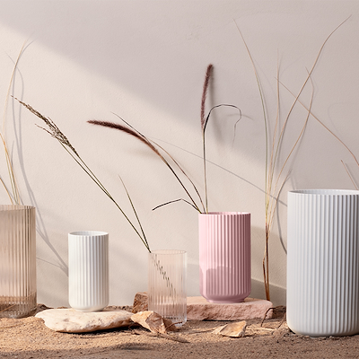 Lyngby Porcelæn vase rosa H25 cm