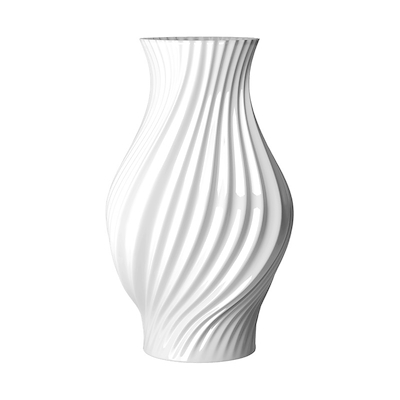 Lyngby Porcelæn Twist vase hvid H 25 cm