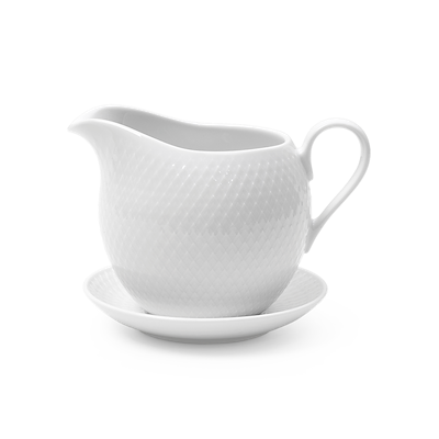 Lyngby Porcelæn Rhombe saucekande hvid 67 cl