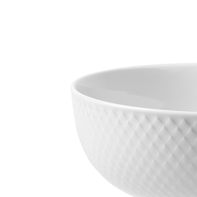 Lyngby Porcelæn Rhombe Color skål hvid Ø 15,5 cm