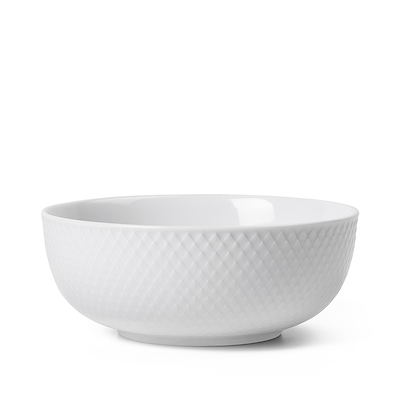Lyngby Porcelæn Rhombe Color skål hvid Ø 15,5 cm