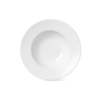 Lyngby Porcelæn Rhombe dyb tallerken 24,5 cm