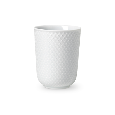 Lyngby Porcelæn Rhombe krus hvid 33 cl