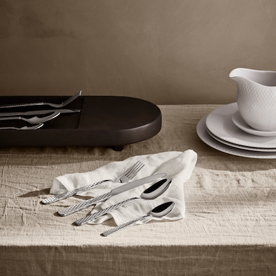 Lyngby Porcelæn Rhombe bestiksæt 16 dele