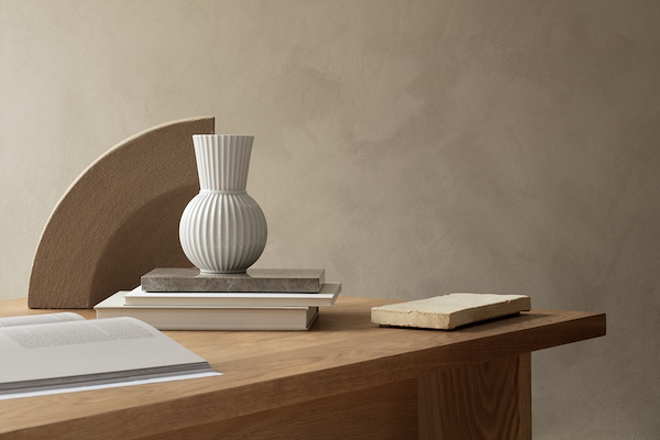 Lyngby Porcelæn Tura vase hvid 18 cm