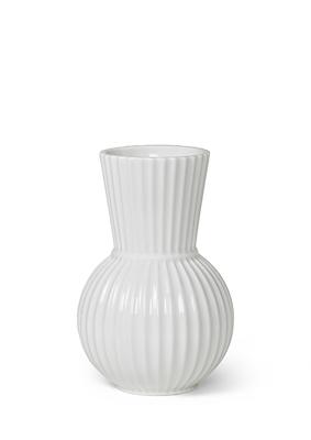 Lyngby Porcelæn Tura vase 18 cm hvid