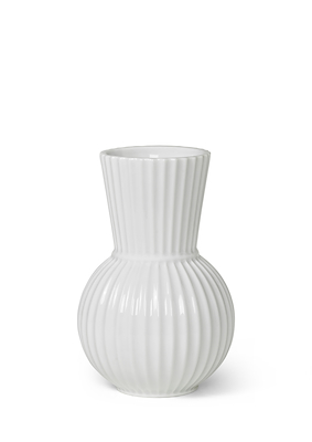 Lyngby Porcelæn Tura vase hvid 18 cm