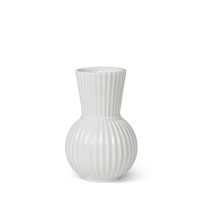 Lyngby Porcelæn Tura vase hvid 18 cm