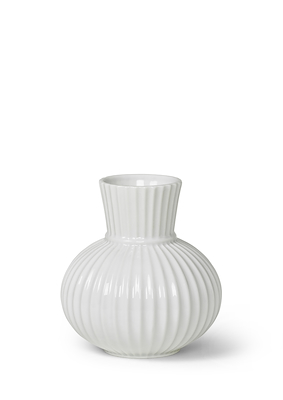 Lyngby Porcelæn Tura vase hvid 14,5 cm