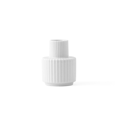 Lyngby Porcelæn kronelysestage hvid 7 cm